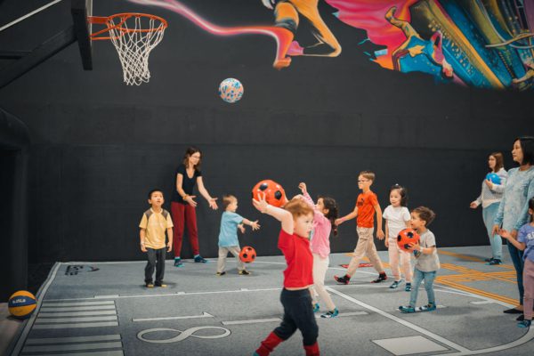 kid throwing ball