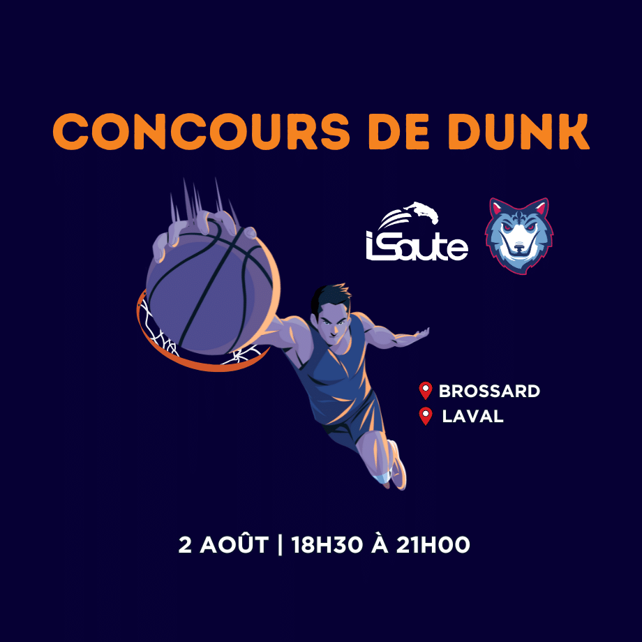 Concours de dunks avec l'Alliance de Montréal